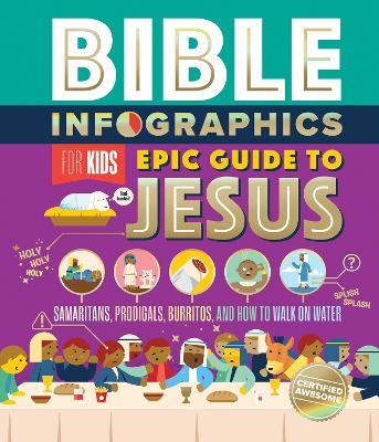 Bible Infographics for Kids Epic Guide to Jesus: Samaritans, Prodigals, Burritos, and How to Walk on Water - Harvest House Publishers - cover