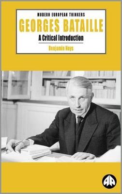 Georges Bataille: A Critical Introduction - Benjamin Noys - cover