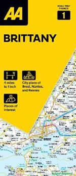 AA Road Map Brittany