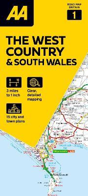AA Road Map The West Country & South Wales - cover