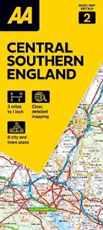 AA Road Map Central Southern England