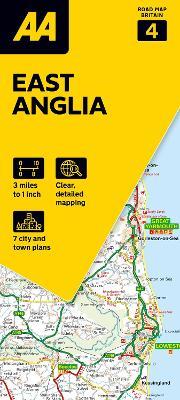 AA Road Map East Anglia - cover