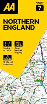 AA Road Map Northern England