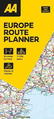 AA European Route Planner Map - cover