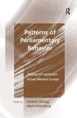 Patterns of Parliamentary Behavior: Passage of Legislation Across Western Europe - Herbert Döring - cover