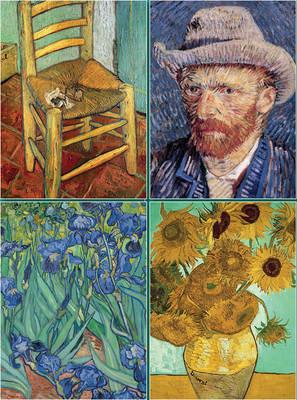 Set of Four Magnetic Notepads: Van Gogh: A Collection of Handy Notepads with Easy Magnetic Fastening, Contained Within a Decorative Box - cover