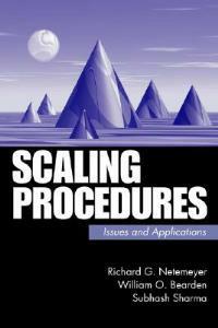 Scaling Procedures: Issues and Applications - Richard G. Netemeyer,William O. Bearden,Subhash Sharma - cover
