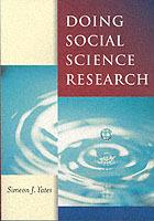 Doing Social Science Research - Simeon J Yates - cover