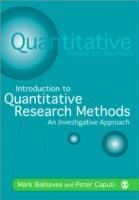 Introduction to Quantitative Research Methods: An Investigative Approach - Mark Balnaves,Peter Caputi - cover