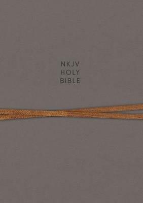NKJV, Journal the Word Bible, Cloth over Board, Gray, Red Letter, Comfort Print: Reflect, Journal, or Create Art Next to Your Favorite Verses - Thomas Nelson - cover