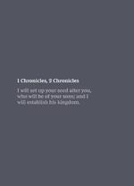 NKJV Bible Journal - 1-2 Chronicles, Paperback,: Holy Bible, New King James Version