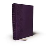 NKJV, Single-Column Wide-Margin Reference Bible, Leathersoft, Purple, Red Letter, Comfort Print: Holy Bible, New King James Version