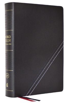 KJV, Word Study Reference Bible, Bonded Leather, Black, Red Letter, Thumb Indexed, Comfort Print: 2,000 Keywords that Unlock the Meaning of the Bible - Thomas Nelson - cover