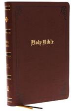 KJV Holy Bible Large Print Center-Column Reference Bible, Brown Bonded Leather, 53,000 Cross References, Red Letter, Comfort Print: King James Version: Holy Bible, King James Version