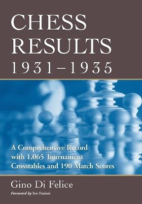 Chess Results, 1931-1935: A Comprehensive Record with 1,065 Tournament Crosstables and 190 Match Scores - Gino Di Felice - cover