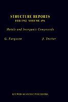 Structure Reports for 1982, Volume 49A: Metals and Inorganic Compounds - cover