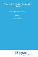 Communicating Risks to the Public: International Perspectives - cover