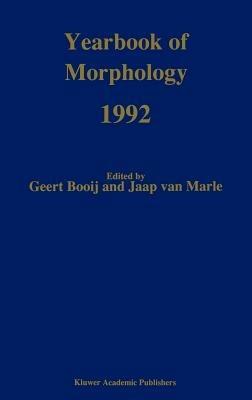 Yearbook of Morphology 1992 - cover