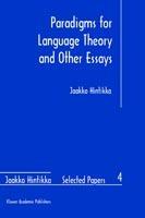 Paradigms for Language Theory and Other Essays - Jaakko Hintikka - cover
