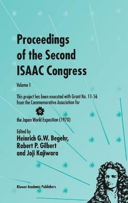 Proceedings of the Second ISAAC Congress: Volume 1: This project has been executed with Grant No. 11–56 from the Commemorative Association for the Japan World Exposition (1970) - cover