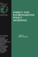 Energy and Environmental Policy Modeling - John Weyant - cover