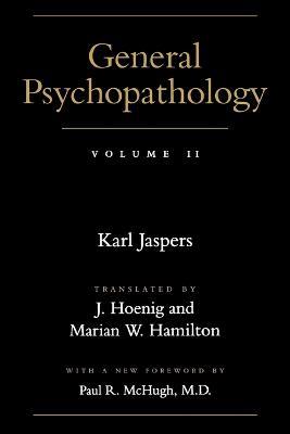General Psychopathology - Karl Jaspers - cover