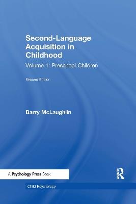 Second Language Acquisition in Childhood: Volume 1: Preschool Children - cover