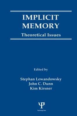 Implicit Memory: Theoretical Issues - cover