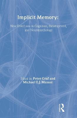 Implicit Memory: New Directions in Cognition, Development, and Neuropsychology - cover