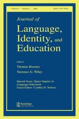 Queer Inquiry In Language Education Jlie V5#1 - cover
