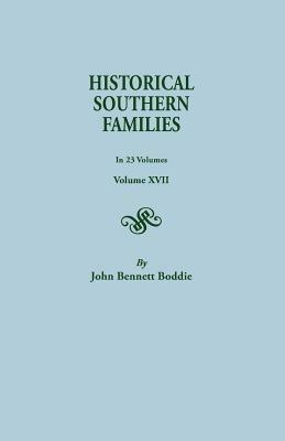 Historical Southern Families - John B. Boddie - cover