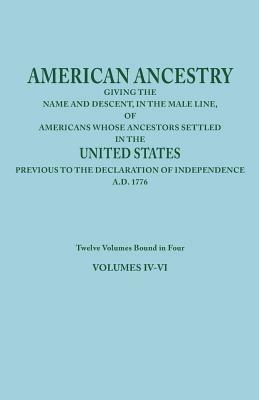 American Ancestry: Giving the Name and Descent, in the Male Line, of Americans Whose Ancestors Settled in the United States Previous to the Declaration of Independence, A.D. 1776. Twelve Volumes Bound in Four. Volumes IV-VI - Joel Munsell's Sons - cover
