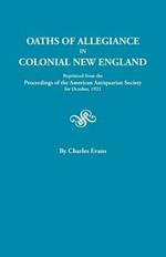 Oaths of Allegiance in Colonial New England