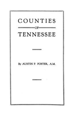 Counties of Tennessee - Foster - cover