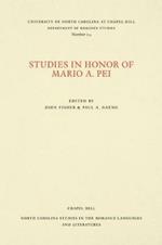 Studies in Honor of Mario A. Pei