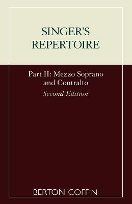 The Singer's Repertoire, Part II - Berton Coffin - cover