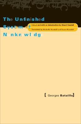 Unfinished System of Nonknowledge - Georges Bataille - cover