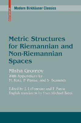 Metric Structures for Riemannian and Non-Riemannian Spaces - Mikhail Gromov - cover