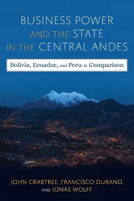 Business Power and the State in the Central Andes: Bolivia, Ecuador, and Peru in Comparison - John Crabtree,Jonas Wolff,Francisco Durand - cover