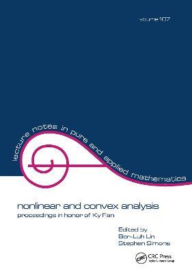 Nonlinear and Convex Analysis: Proceedings in Honor of Ky Fan - cover
