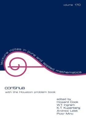 Continua: With the Houston Problem Book - cover