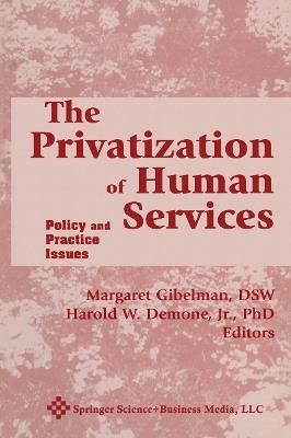 The Privatization of Human Services: Policy and Practice Issues Volume I - Harold W. Demone,Margaret Gibelman - cover