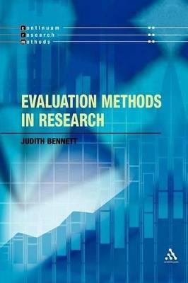 Evaluation Methods in Research - Judith Bennett - cover