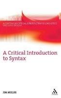 A Critical Introduction to Syntax - Jim Miller - cover