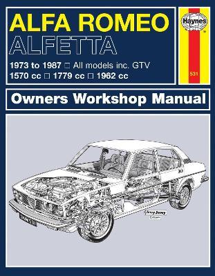 Alfa Romeo Alfetta (1973 - 1987) Haynes Repair Manual: 1973-87 - Haynes Publishing - cover