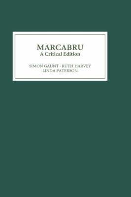 Marcabru: A Critical Edition - cover