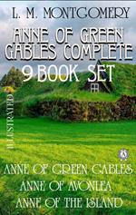 Anne Of Green Gables Complete 9 Book Set. Illustrated