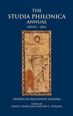 The Studia Philonica Annual XXVIII, 2016: Studies in Hellenistic Judaism - cover