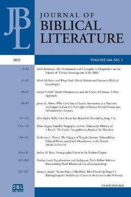 Journal of Biblical Literature 140.1 (2021) - cover