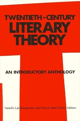 Twentieth-Century Literary Theory: An Introductory Anthology - cover